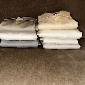 Lot of 7 Men’s Dress Shirts (5 Joseph Abboud & 2 Pronto Uomo); Size 16.5 32/33